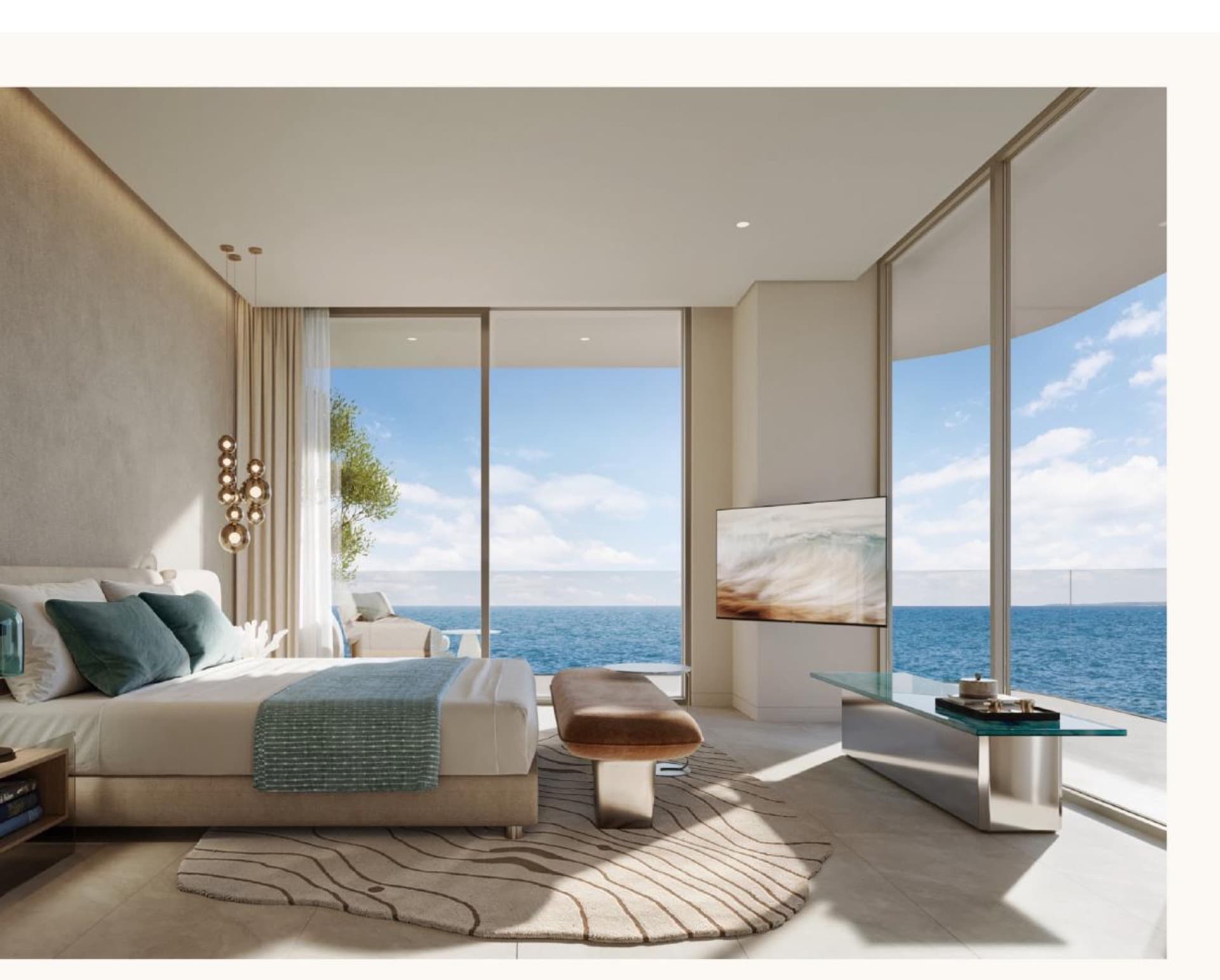 Master bedroom with sea view