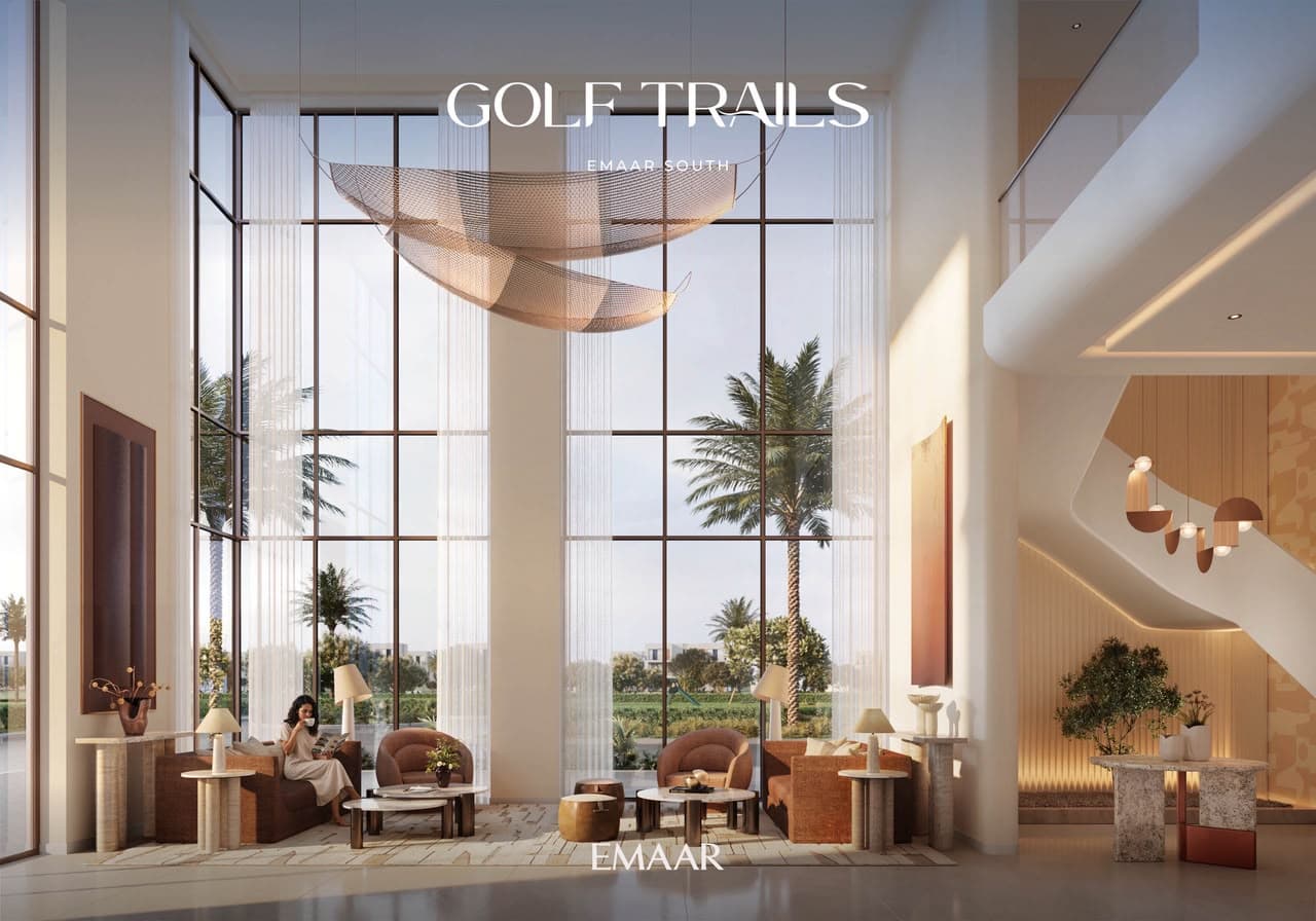 Golf Trails double-height lobby interior