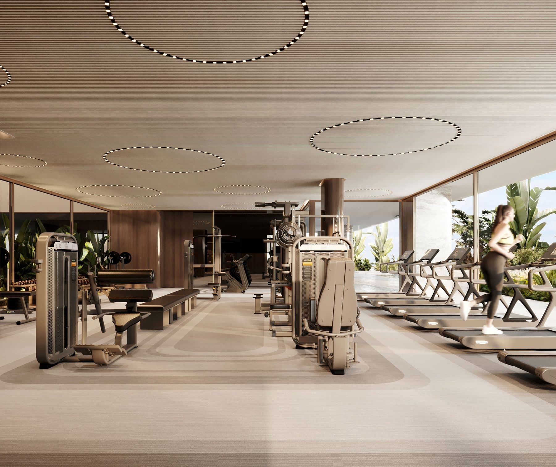 Fitness studio, fitted throughout with Technogym