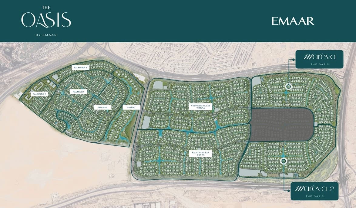 The Oasis by Emaar master plan