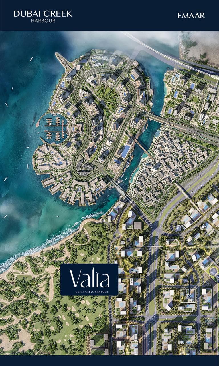 Valia at Dubai Creek Harbour location